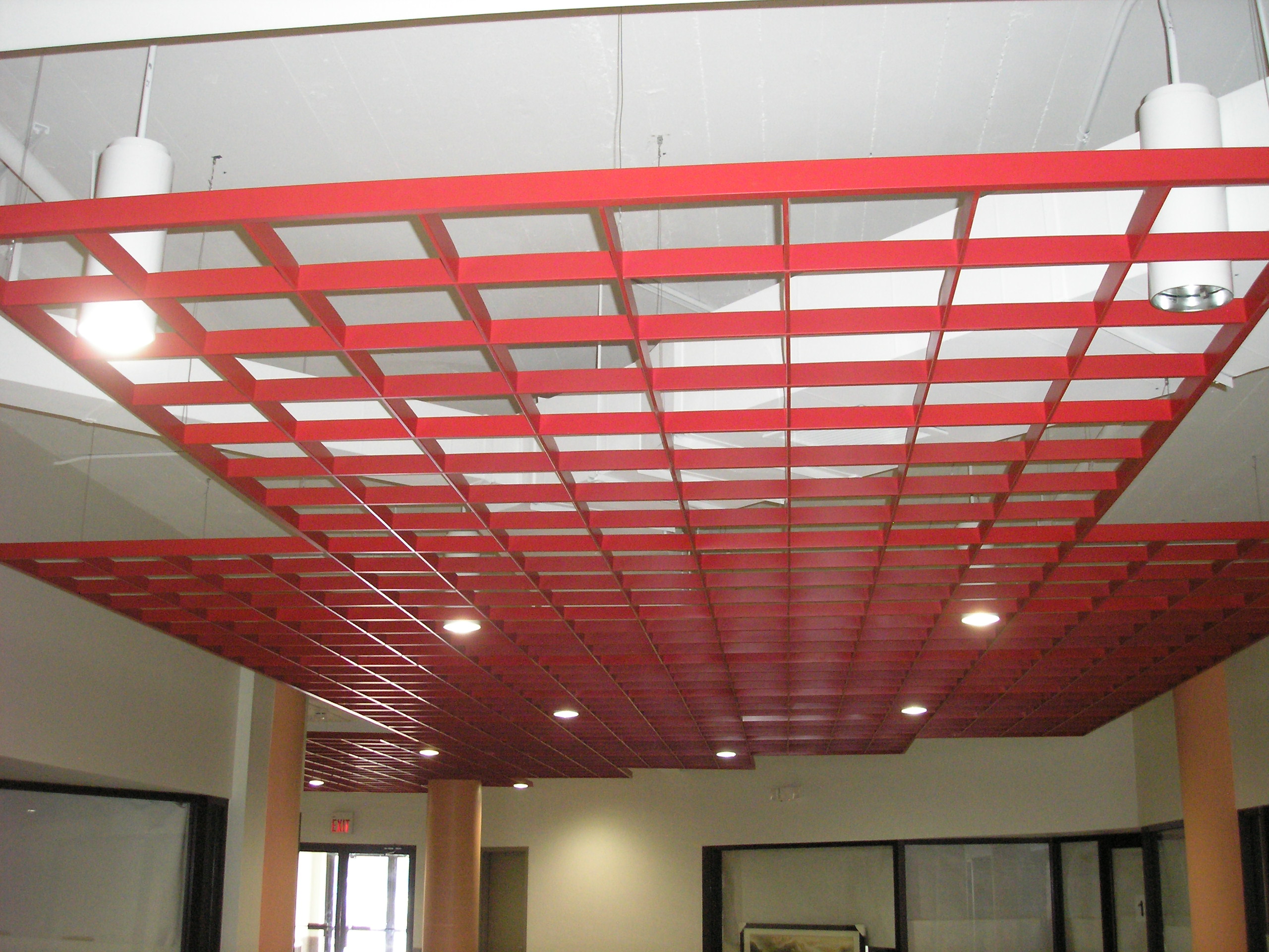 Open Beam Suspended Decorative Grid Ceiling System