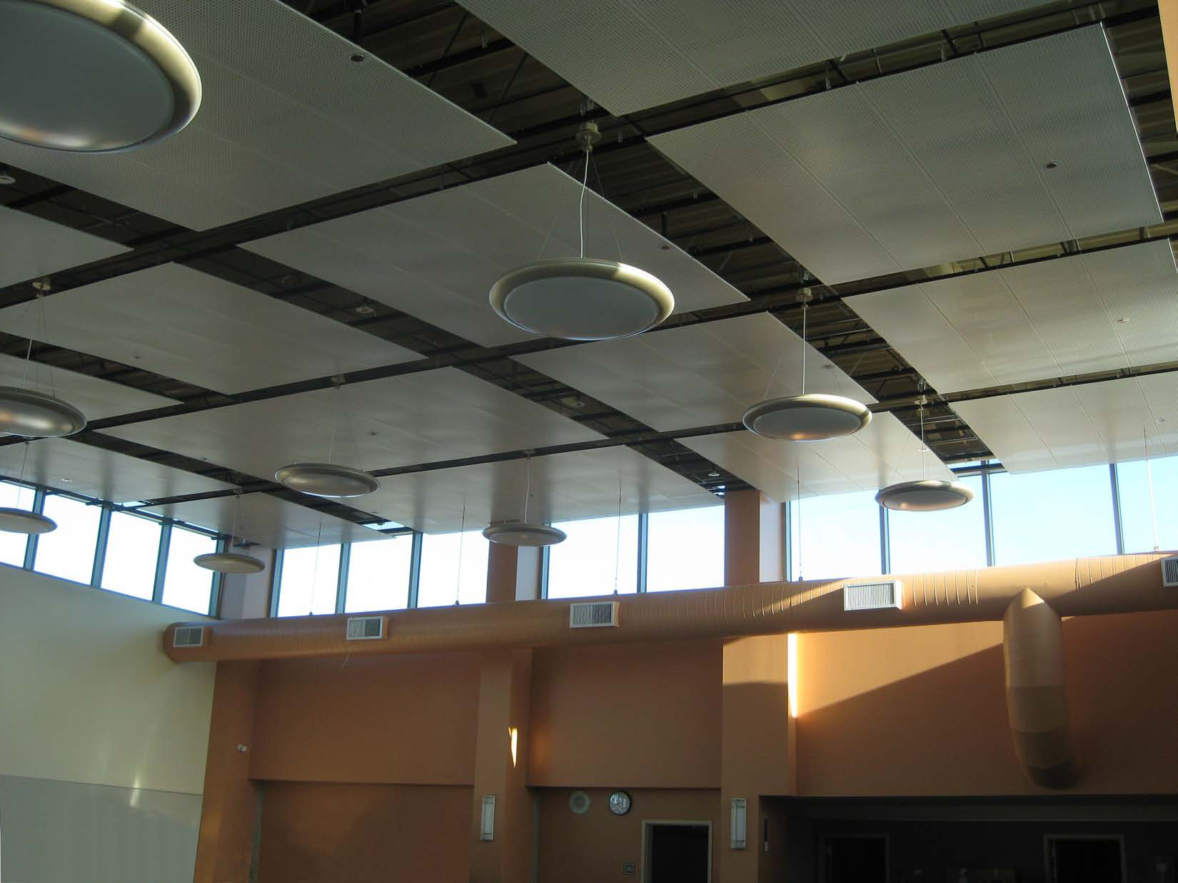 24-inch wide Curviform Ceiling Panels--Floating Island Configuration