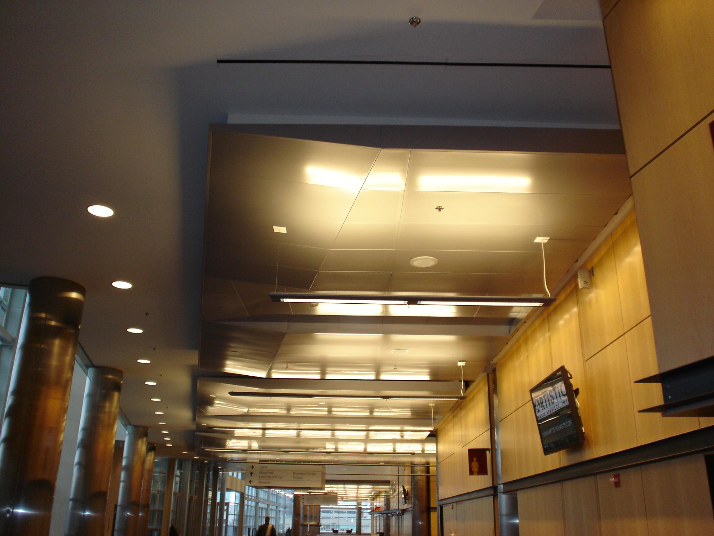 Visions 600 Concealed Grid Snap In Metal Panel Ceiling