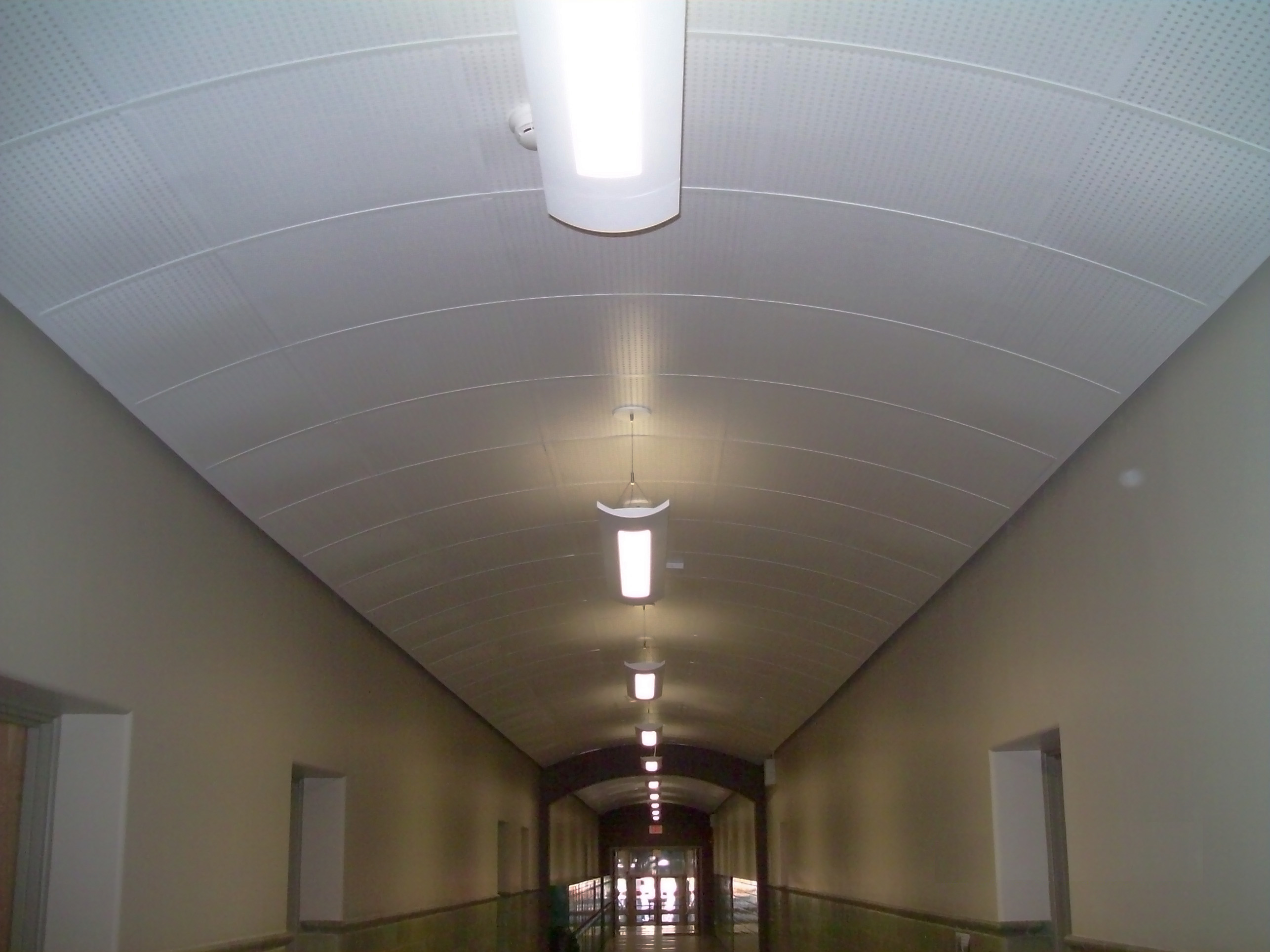 Exposed Bi-Directional Grid Wave (Vaulted Application) Metal Panel Ceiling System