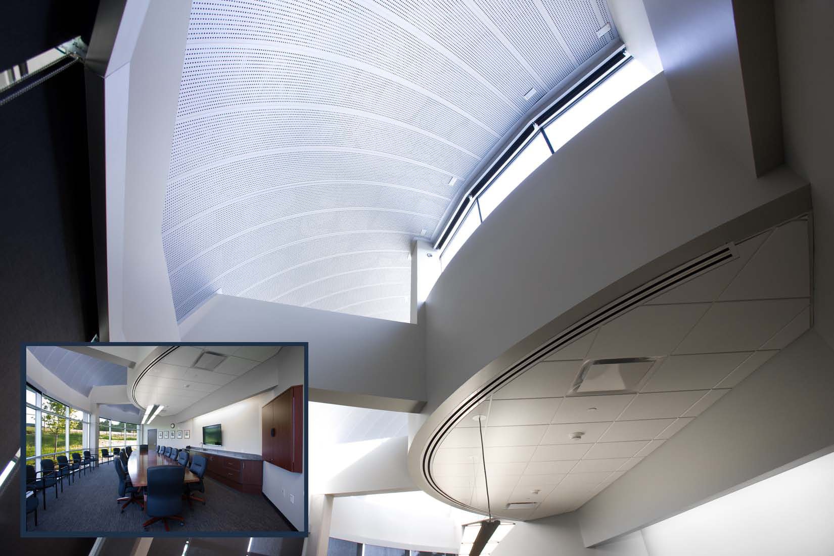 CurviForm Perforated Metal Ceilings with Compund Radii