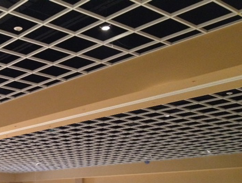 Open Beam Suspended Decorative Grid Metal Ceiling System