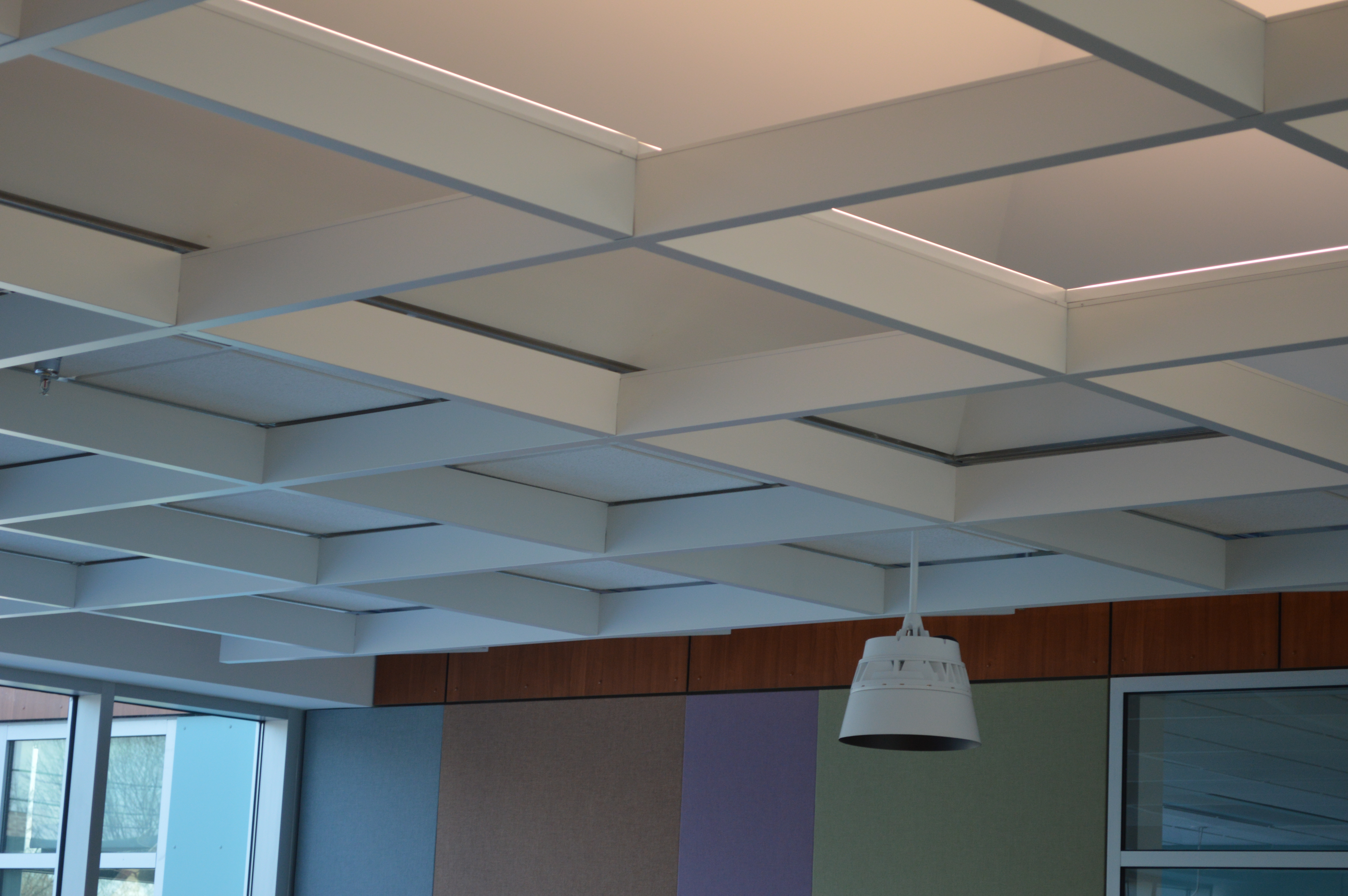 Open Beam Suspended Decorative Grid Metal Ceiling System