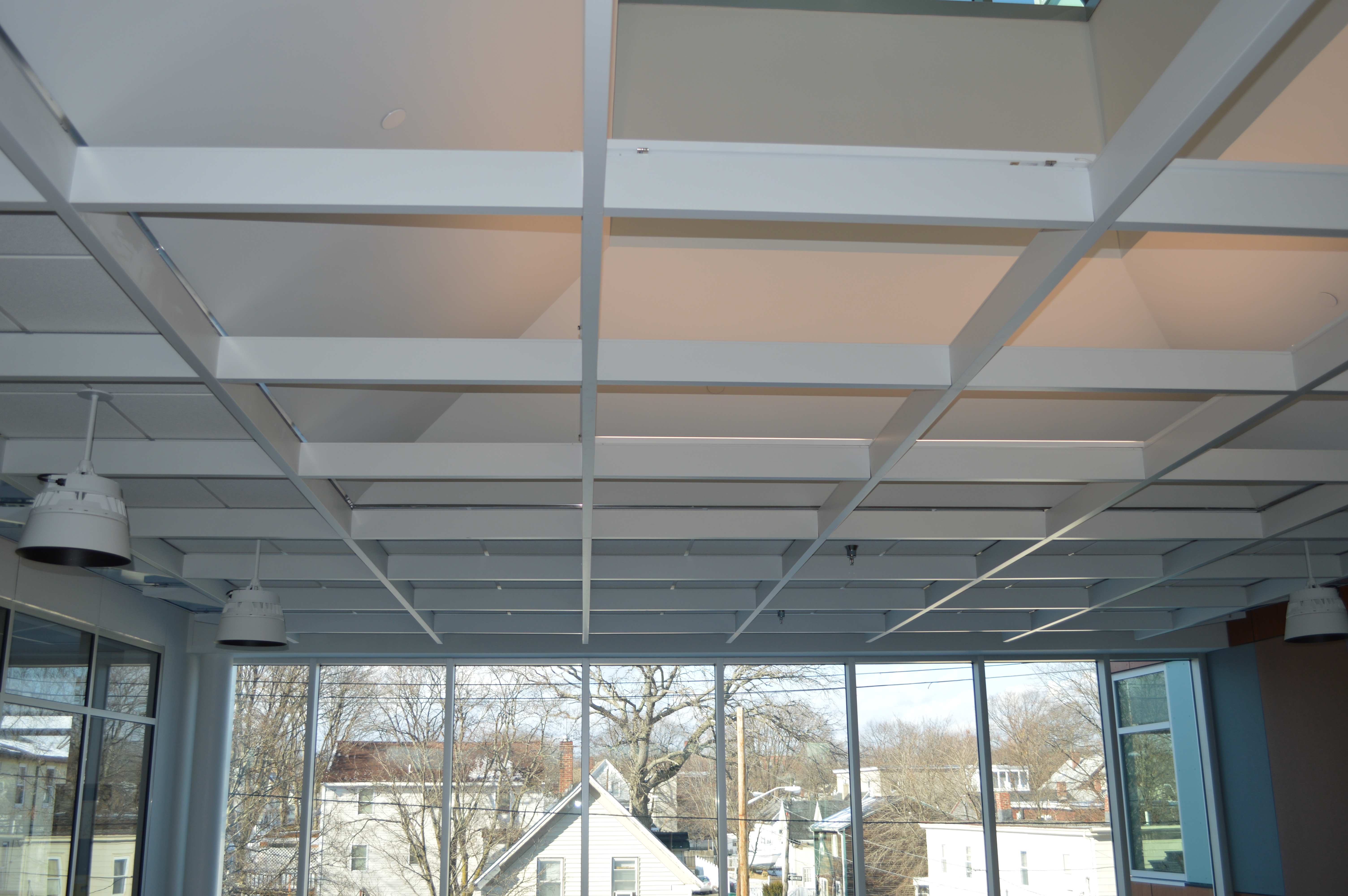 Open Beam Suspended Decorative Grid Metal Ceiling System