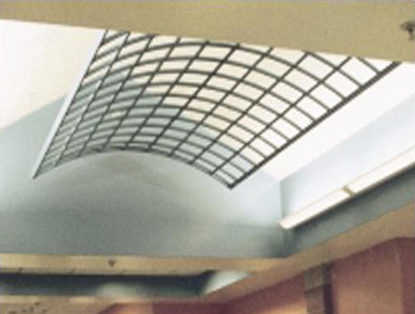 Trellis Curved Cellular Metal Ceiling